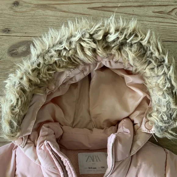 Zara Toddler Girls Puffer Coat - Picture 3 of 9